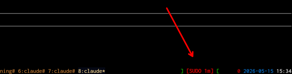 sudo tmux indicator